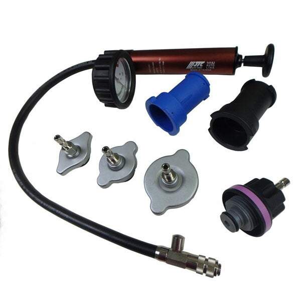 JTC ラジエーター＆キャップテスター 加圧・漏れ診断用キット 国産車対応 ハードケース付 (JTC1414J)(4580343112371)