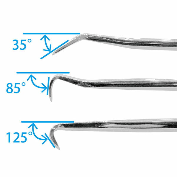 JTC 3PCSマルチロングピックセット (JTC6385)(4713218695369) ピックツール クリップ外し 内張り外し 鈑金工具 整備工具
