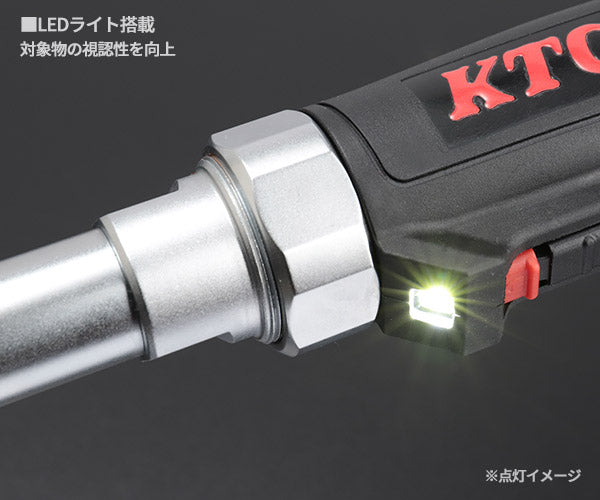 [26SS新商品] KTC 9.5sq.コードレスロングラチェットレンチセット 電動ラチェットレンチ JTRE330L (4989433617268) 京都機械工具