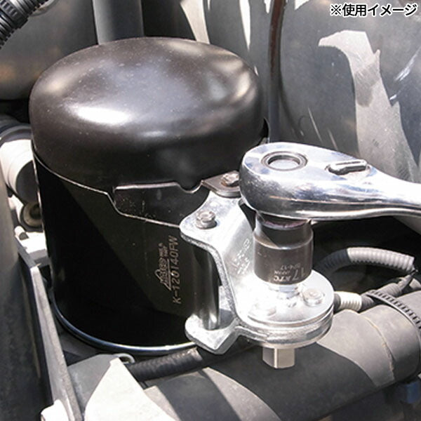 ハスコー エアードライヤーレンチ バンド式 φ120~140 17mm六角 (K-120140FW)(4580372212783) 丸型対応 締め・緩め両用 HASCO