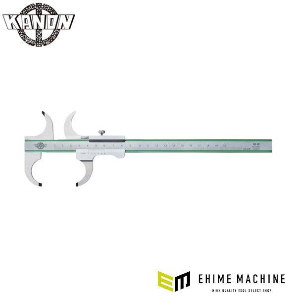 カノン 両丸口ノギス 200mm 測定範囲0～200mm 最小表示0.05mm 測定工具 (RA20)(4582126963200) 中村製作所 KANON
