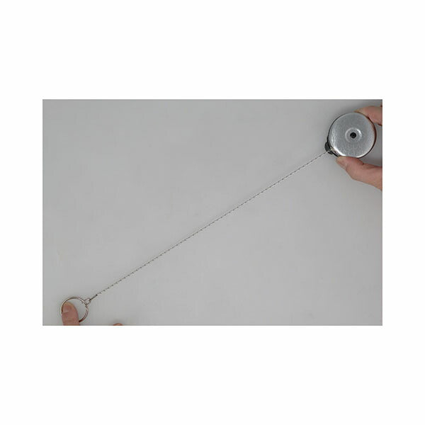 日本正規品 キーバック リトラクタブルキーチェーン オリジナルシリーズ (0004-011) (0088056015100) 24インチ 着脱可能回転式ベルトクリップ クローム キーリール KEY-BAK