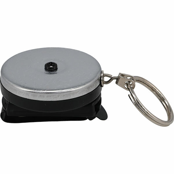 日本正規品 キーバック リトラクタブルキーチェーン オリジナルシリーズ (0004-011) (0088056015100) 24インチ 着脱可能回転式ベルトクリップ クローム キーリール KEY-BAK