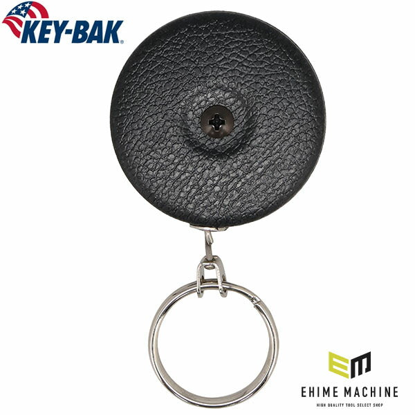 日本正規品 キーバック リトラクタブルキーチェーン オリジナルシリーズ (0005-013) (0088056015070) 24インチ ベルトクリップ ブラック キーリール KEY-BAK