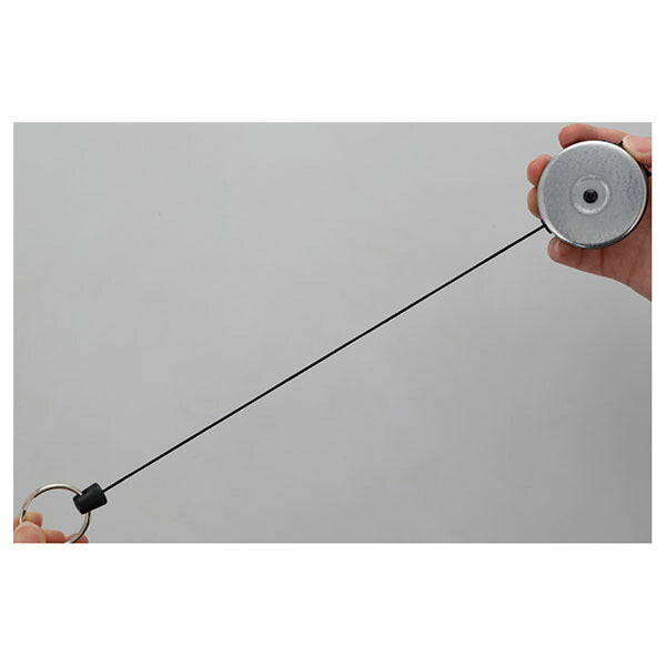 日本正規品 キーバック リトラクタブルキーリール オリジナルシリーズ (0484-821) (0088056015162) 48インチ 着脱可能回転式ベルトクリップ クローム 鍵15本対応 KEY-BAK
