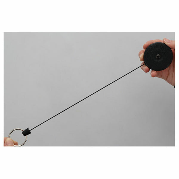 日本正規品 キーバック リトラクタブルキーリール オリジナルシリーズ (0485-705) (0088056902240) 36インチ ベルトクリップ ブラック 耐荷重370g 鍵15本対応 KEY-BAK