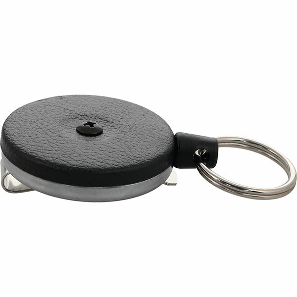 日本正規品 キーバック リトラクタブルキーリール オリジナルシリーズ (0485-823) (0088056015131) 48インチ ベルトクリップ ブラック 耐荷重225g 鍵15本対応 KEY-BAK