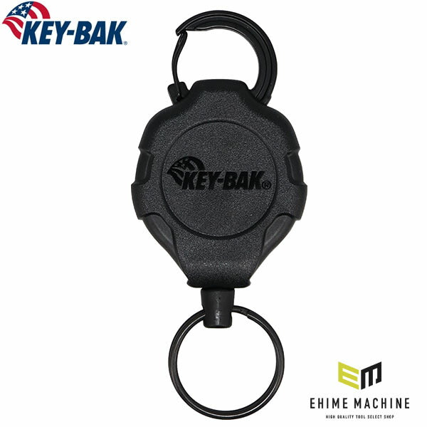 日本正規品 キーバック リトラクタブルキーチェーン RATCH-IT (0KR2-3A11) (0088056912393) 48インチ DuPont ケブラーコード カラビナ ラチェット式 5インチロック 鍵15本対応 工具落下防止 KEY-BAK