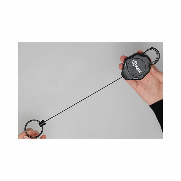 日本正規品 キーバック リトラクタブルキーチェーン RATCH-IT (0KR2-3A11) (0088056912393) 48インチ DuPont ケブラーコード カラビナ ラチェット式 5インチロック 鍵15本対応 工具落下防止 KEY-BAK