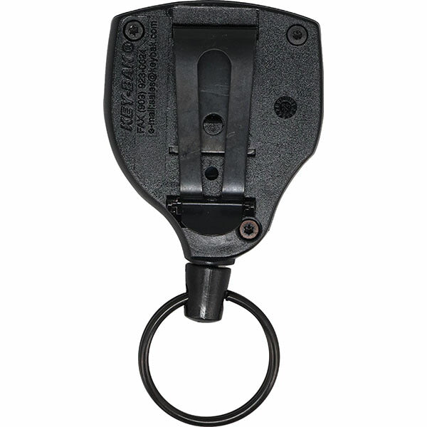 日本正規品 キーバック リトラクタブルキーチェーン Super48 (0S48-803) (0088056015056) 48インチ スチール製ベルトクリップ ボールジョイントロック 耐荷重225g 鍵15本対応 KEY-BAK