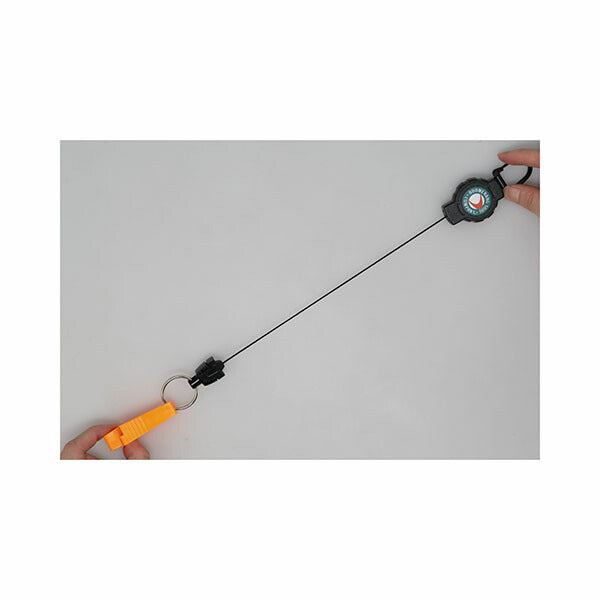 日本正規品 キーバック ギアテザー グリッパー (0TRG-3114) (0088056917565) タオル 作業用手袋 カラビナ Quik-Connect対応 エンド交換式 オレンジ 小型 現場  KEY-BAK