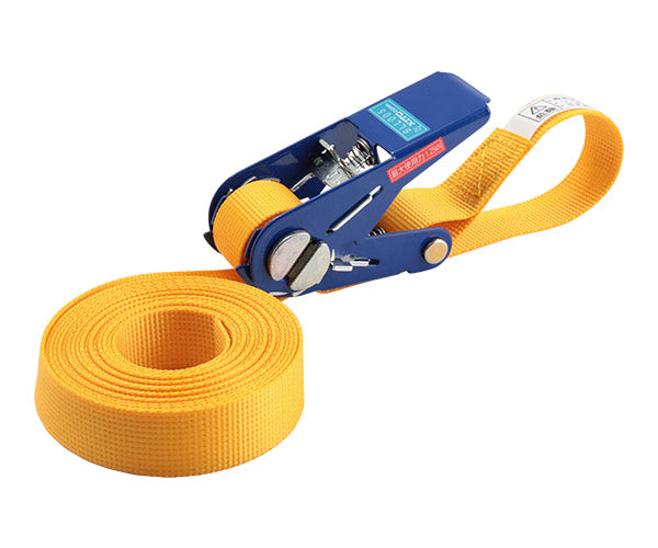 キトー ベルトラッシング BLL形 25mm×4m ラウンド端末 最大使用力1.25kN（約127kgf） BLL005R-040 (4937773580032) KITO ラチェットバックル式 固縛ベルト