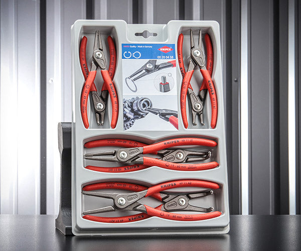 日本正規品 クニペックス 精密スナップリングプライヤーセット(8本組) (002004SB)(4003773062417) KNIPEX