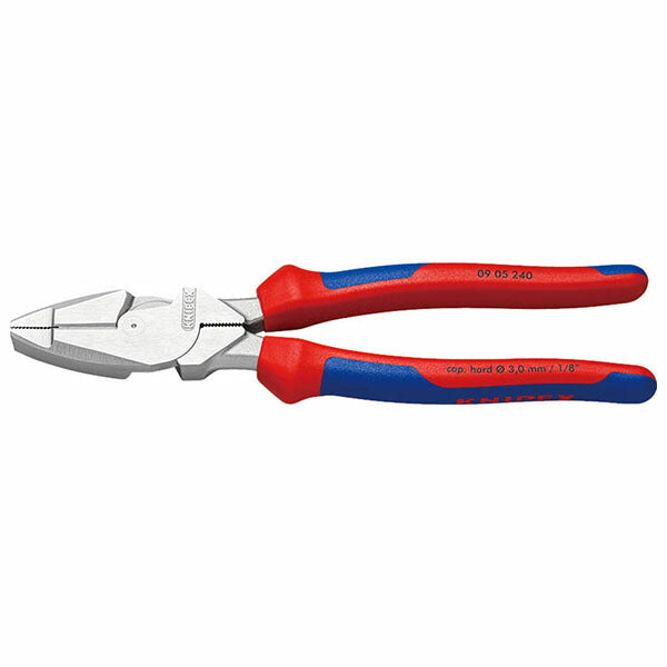 日本正規品  クニペックス 架線工事用強力ペンチ 240mm コンフォートグリップ (0905-240)(4003773087380) KNIPEX