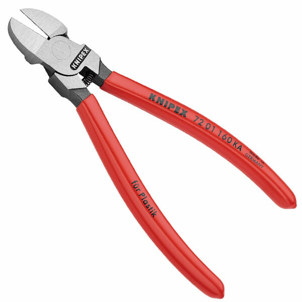 日本正規品 クニペックス プラスチック用ニッパー ラウンドヘッド (7201-160KA)(4003773086376) KNIPEX