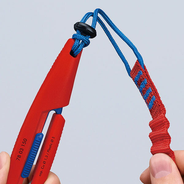 [26SS新商品] クニペックス スリムニッパー 150mm 開口拡大 精密ニッパー 結束バンド コンパクト収納 狭所作業 配線 ドイツ製 (7803-150) (4003773093824) KNIPEX