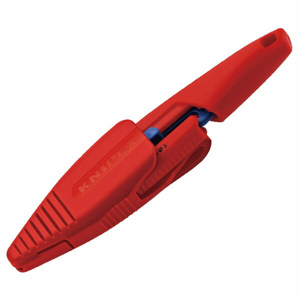 [26SS新商品] クニペックス スリムニッパー 150mm 黒仕上げ ホルスター付セット 開口拡大 精密ニッパー 結束バンド コンパクト収納 狭所作業 配線 ドイツ製 (7861-150V01) (4003773093916) KNIPEX