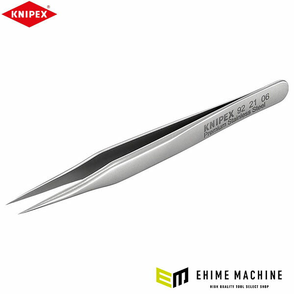 日本正規品 クニペックス ミニ精密ピンセット 80mm 直 針状 (9221-06)(4003773086710) KNIPEX