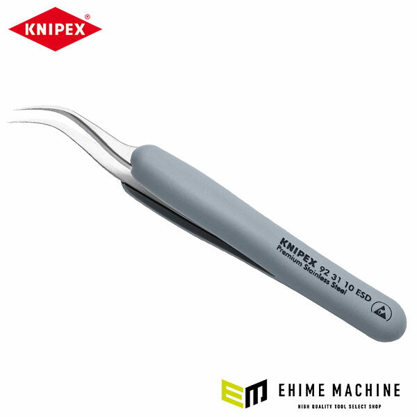 日本正規品 クニペックス ラバーグリップ付ピンセット 122MM (9231-10ESD)(4003773088646) KNIPEX