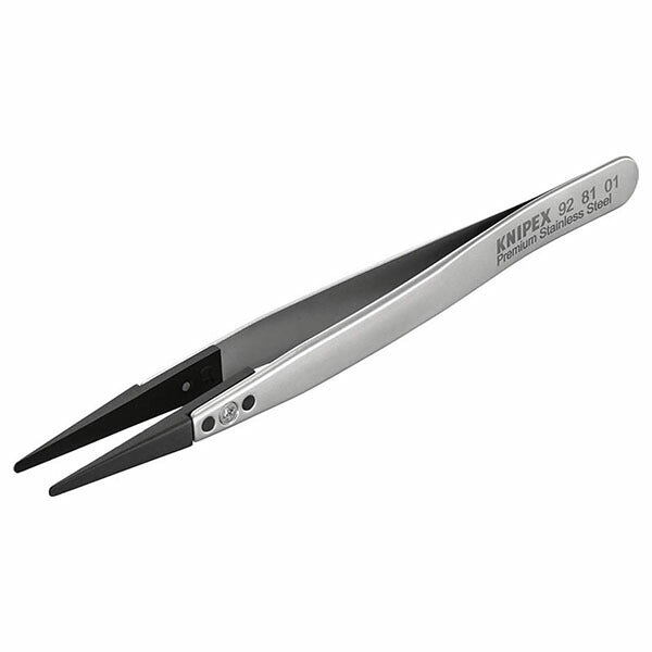 日本正規品 クニペックス ESDチップ交換式ピンセット 130MM (9281-01)(4003773087090) KNIPEX
