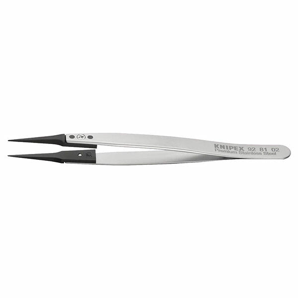 日本正規品 クニペックス ESDチップ交換式ピンセット 130MM (9281-02)(4003773087113) KNIPEX