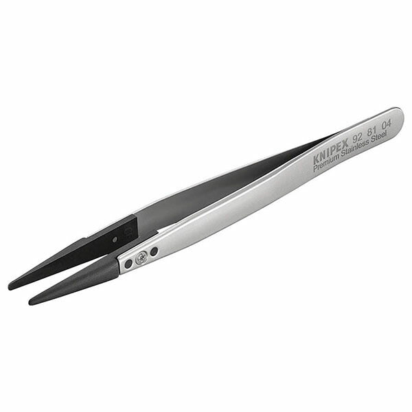 日本正規品 クニペックス ESDチップ交換式ピンセット 130MM (9281-04)(4003773087151) KNIPEX