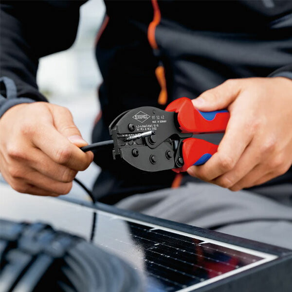 日本正規品 クニペックス 圧着プライヤー MC4/MC4EVO AWG12/10 (9752-42SB)(4003773092162) KNIPEX