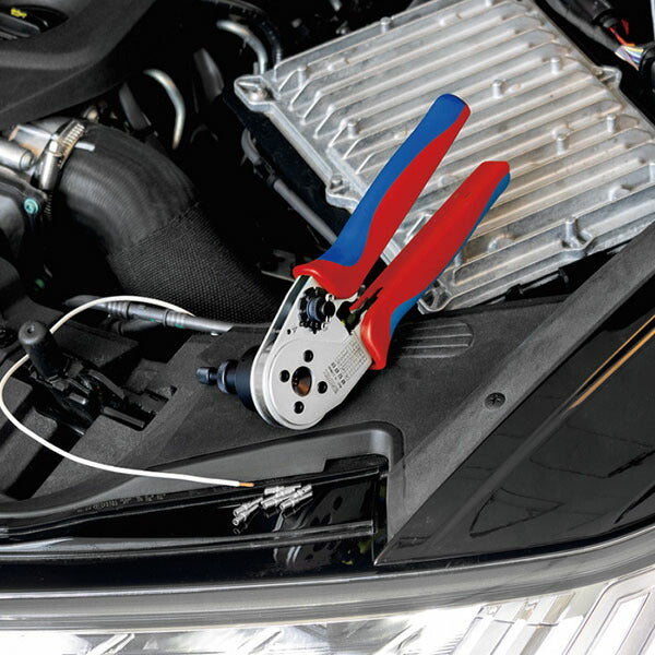 日本正規品 クニペックス 4インデント圧着プライヤー [DTコネクタ用] (9752-67DT)(4003773088820) KNIPEX