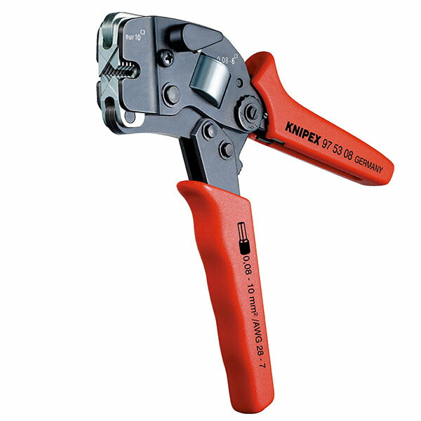 日本正規品 クニペックス ワイヤーエンドスリーブ圧着ペンチ (9753-08)(4003773040187) 業務向け KNIPEX