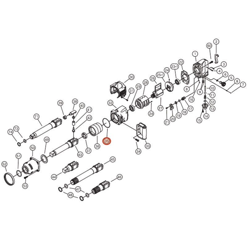 [部品・代引き不可] 空研 KW-3800pro用パーツ 【 "O"リング 】 Z041S75 KW-3800pro-No.35