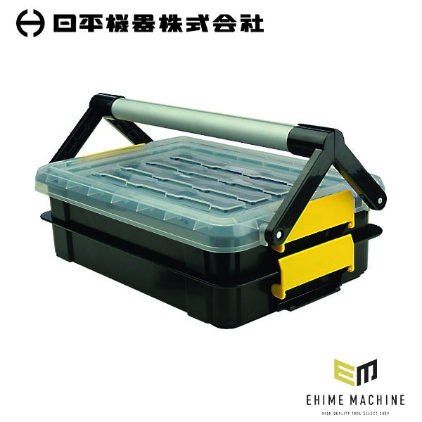 日平機器 システムパーツケースセット 18マス 2段 420×260×195mm 部品保管用 (LB-625)(4580117396273) NIPPEI KIKI