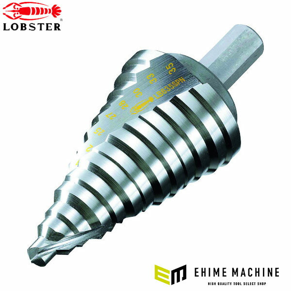 ロブテックス スパイラルステージドリル ノンコーティング 13段 6~35mm LB635SPN (LB635SPN)(4963202094276) LOBSTER エビ