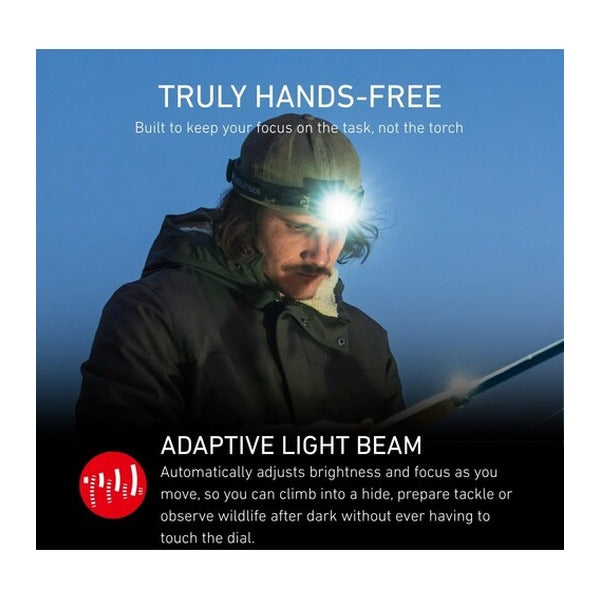 日本正規品 レッドレンザー 充電式ヘッドライト HF7R RGB 1200ルーメン ALB搭載 (503313)(4058205042574) Ledlenser