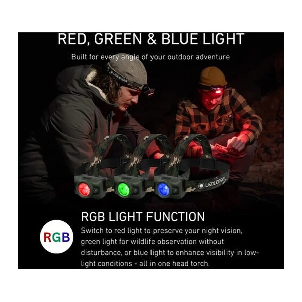 日本正規品 レッドレンザー 充電式ヘッドライト HF7R RGB 1200ルーメン ALB搭載 (503313)(4058205042574) Ledlenser