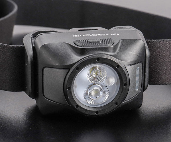 [26AW新商品] 日本正規品 レッドレンザー 乾電池式ヘッドライト HF4 ブラック 450ルーメン 軽量102g 単4電池3本 赤色灯 IP67 (503316)(4058205042642) Ledlenser