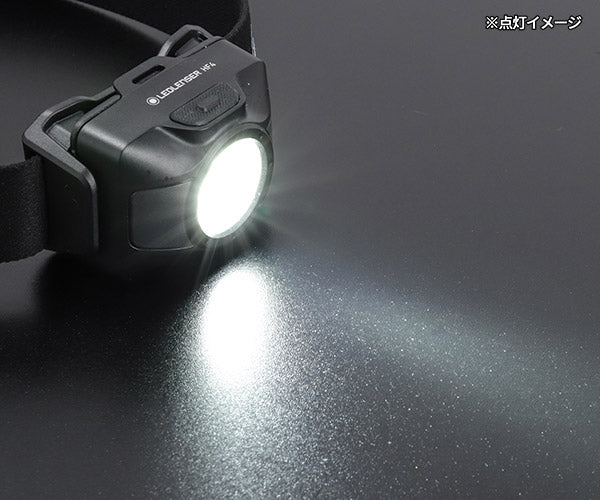[26AW新商品] 日本正規品 レッドレンザー 乾電池式ヘッドライト HF4 ブラック 450ルーメン 軽量102g 単4電池3本 赤色灯 IP67 (503316)(4058205042642) Ledlenser