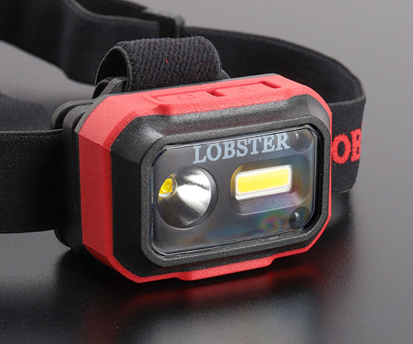 [26AW新商品] ロブテックス LEDヘッドライト 高演色Ra97 最大700lm 4段階調光 タッチレス操作 マグネット・フック付 IP66 USB充電 (LLH1)(4963202022903) LOBSTER エビ