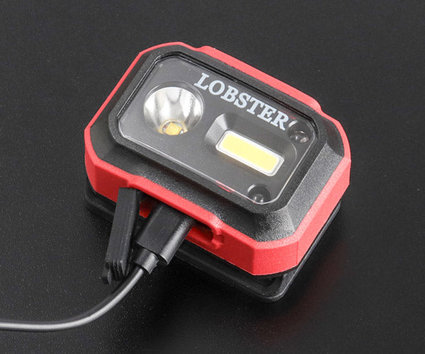 [26AW新商品] ロブテックス LEDヘッドライト 高演色Ra97 最大700lm 4段階調光 タッチレス操作 マグネット・フック付 IP66 USB充電 (LLH1)(4963202022903) LOBSTER エビ