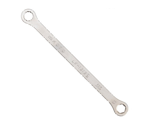 【7月の特価品】KOTO 6角x12角 極薄めがねレンチ LW-1313S サイズ13mm ストレートタイプ なめにくい六角と早回しできる十二角の組合せ極薄レンチ 江東産業