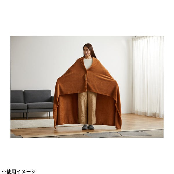 アイリスオーヤマ 3way毛布 ブラウン 毛布・寝袋・ポンチョ 1400x1900mm 防災 (M-3BM)(4967576781503) IRIS OHYAMA