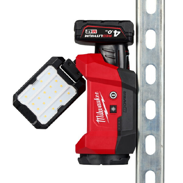 [26SS新商品] ミルウォーキー 【数量限定】M12 PACKOUT シングルワークライト 2.0Ahバッテリー付キット 1200lm (M12 ALIP-201 LR JP)(4573582681555) Milwaukee