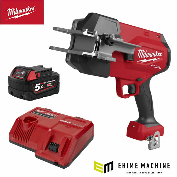 日本正規品 ミルウォーキー M18 FUEL 12mm-34mm 充電式鋼管カッター 5.0Ah x 1 キット バッテリー・充電器付 バリ取り不要 専用ブレード付き 数量限定 電動工具 (M18 FPCS-501 LR JP) (4573592032781) Milwaukee