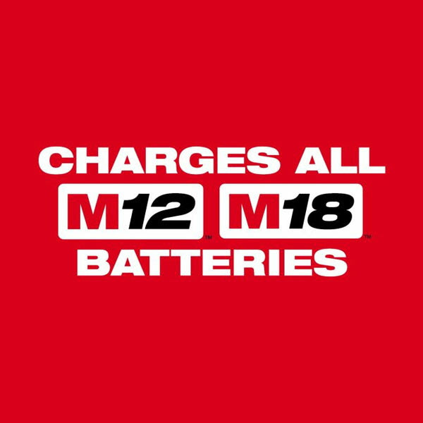 日本正規品 ミルウォーキー M12-M18 マグネット充電器 2.0Ah & 5.0Ah キット 4口同時充電 USB-C×2 450lm LEDライト M12 M18バッテリー対応 数量限定 (M18 NRG-522LR JP) (4573592060616) Milwaukee