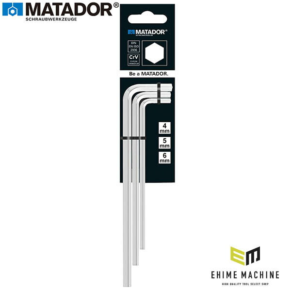 日本正規品 マタドール 六角レンチセット ロング 4･5･6mm 3本組 (04419030)(4040674167728) MATADOR