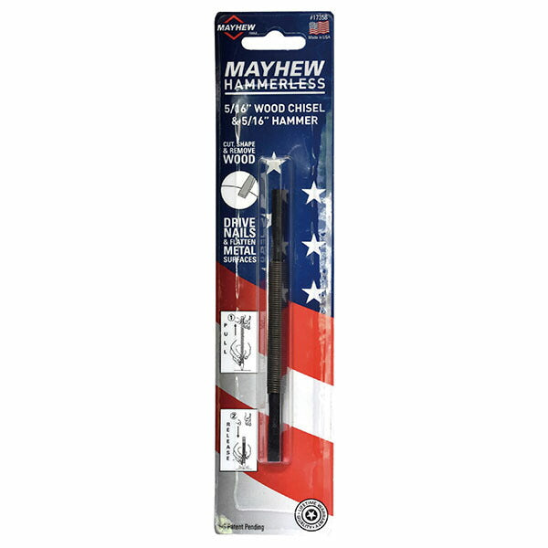 日本正規品 メイヒュー ウッドチゼル 5/16 & ハンマー 5/16 17358 (0045256173580) MAYHEW