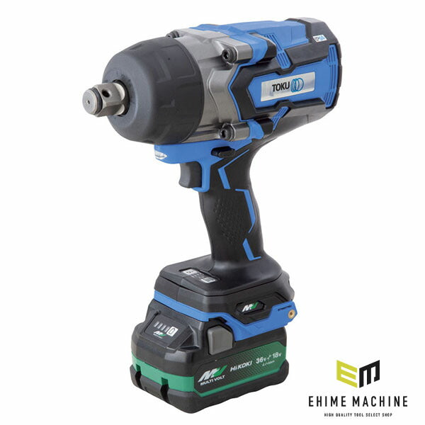 [26SS新商品] TOKU 19.0sq充電式シャットオフインパクトレンチ MBI-250TX 36V 2.5Ah 2100N・m ISO/JIS仮締め対応 (4562185603866) 東空販売