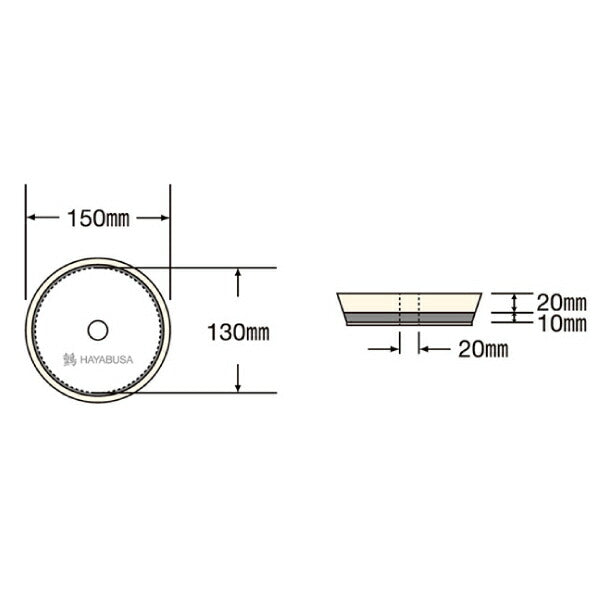HAYABUSA ハヤブサ モルトフォームスポンジバフ超微粒子目 Φ150 MF2-150 最終仕上げ用 カーポリッシャー ルペスポリッシャーに最適