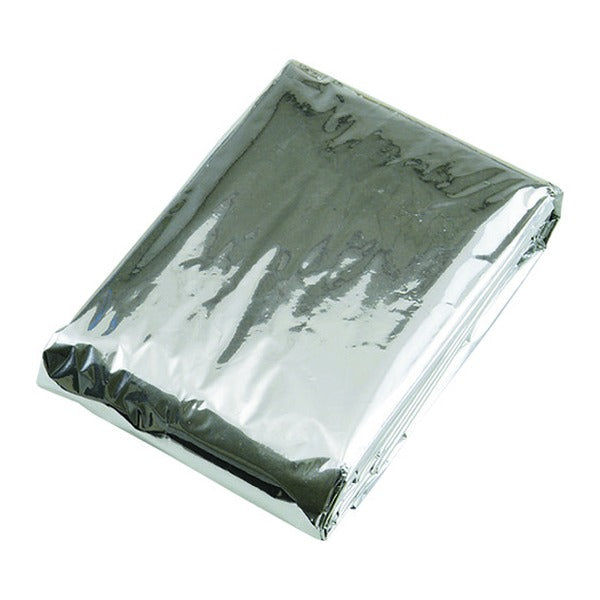 緑十字 防災用品 エマージェンシーブランケット 2200x1400mm アルミ蒸着PET 防水・保温 (380037)(4932134180401) 日本緑十字社