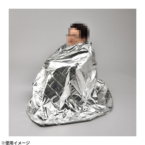 緑十字 防災用品 4層 静音防寒・防風アルミシート 2130x1370mm アルミ蒸着ポリエチレン 静音 (380396)(4932134233558) 日本緑十字社