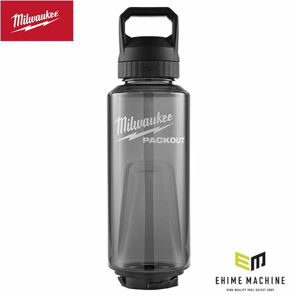 日本正規品 ミルウォーキー PACKOUT プラスチックボトル ブラック L 1420mL トライタン樹脂 食洗器対応 パックアウトシステム連結対応 漏れ防止フタ付き (4932498641) (4573592056848) Milwaukee